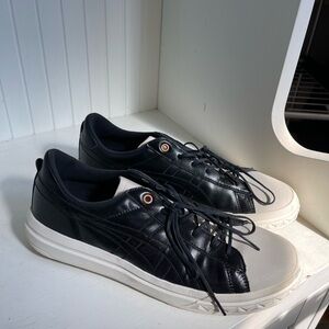 Onitsuka Tiger by ASICS Men’s Black Leather Shoes Sneaker Size 10.5